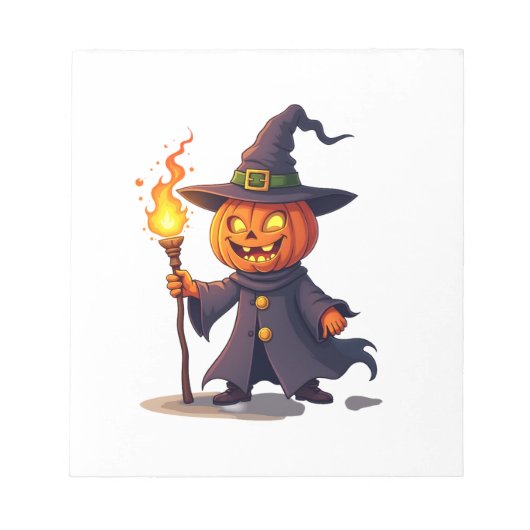 Bloc-note Chemise du Magicien Citrouille � Sorcier Magique d (Devant)
