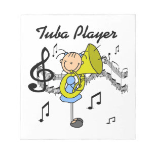Bloc-note Chemise Fille Personnage Bâton Joueuse de Tuba et