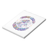 Bloc-note Chemise graphique Licorne Brille Comme une Licorne (Tourné)