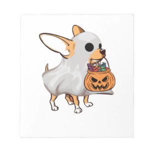 Bloc-note Chemise Halloween Citrouille Fantôme Chihuahua