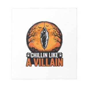 Bloc-note Chemise Halloween Méchant Gravure Vintage Design_1