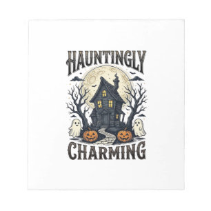 Bloc-note Chemise Maison Hantée Vintage Cottage Halloween De