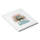 Bloc-note Chemise pour amateur de teckel Graphique de chien (Incliné)