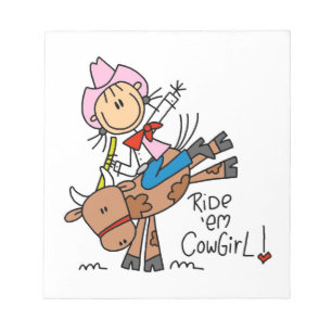 Bloc-note Chemise Ride Em Cowgirl et Cadeaux