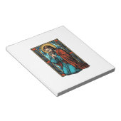 Bloc-note Chemise vectorielle de figure religieuse priant vi (Incliné)