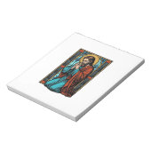 Bloc-note Chemise vectorielle de figure religieuse priant vi (Tourné)