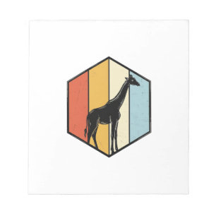 Bloc-note Chemise vectorielle de safari géométrique girafe v