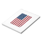 Bloc-note Chemise vectorielle du drapeau américain en détres (Tourné)