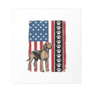 Bloc-note Chemise vintage chien drapeau empreinte patte patr
