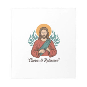 Bloc-note Chemise vintage chrétienne Jésus choisie et rachet