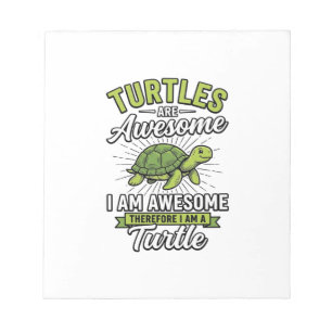 Bloc-note Chemises de Tortue Drôle Sont Incroyables Vintage_
