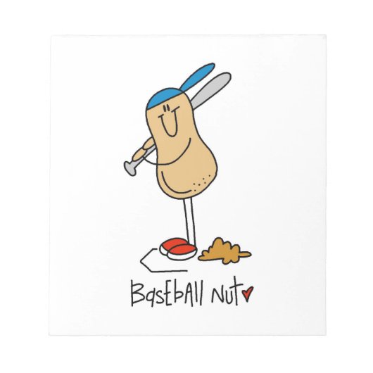Bloc-note Chemises et cadeaux Baseball Nut (Devant)