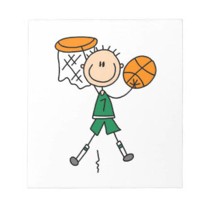 Bloc-note Chemises et cadeaux pour garçons basketteurs