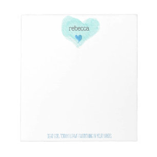 Bloc-note Cher Dieu, Aujourd'Hui Je Laisse Tout Coeur Bloc-n