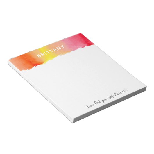 Bloc-note Cher Dieu, donne-moi foi (Incliné)