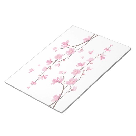 Bloc-note Cherry Blossom - Arrière - plan transparent (Incliné)