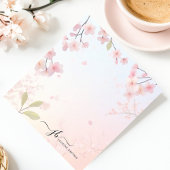 Bloc-note Cherry Blossom Tree Floral japonais Personnalisé
