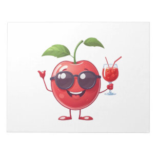 Bloc-note Cherry Fun Vacances joyeuses Tropical Drink Party