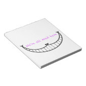 Bloc-note Cheshire Chat Smile (Incliné)