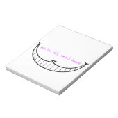 Bloc-note Cheshire Chat Smile (Tourné)