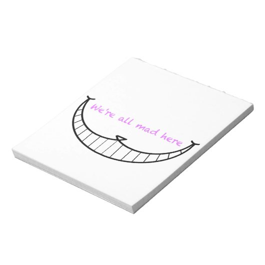 Bloc-note Cheshire Chat Smile (Tourné)