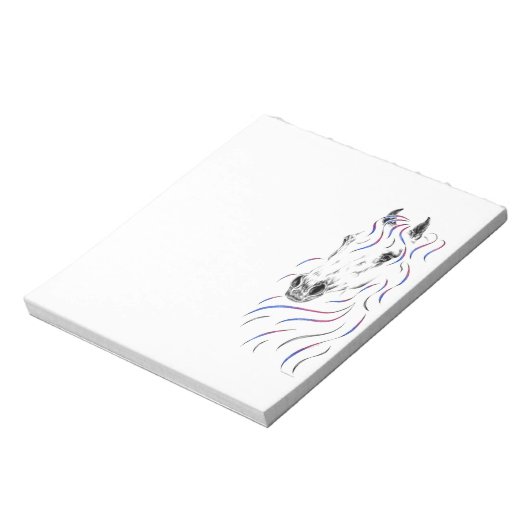 Bloc-note Cheval arabe élégant (Tourné)