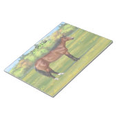 Bloc-note Cheval Brown Bay Quarter (Incliné)