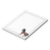 Bloc-note Cheval de dessin Brown Gypsy Vanner Clydesdale Shi (Tourné)