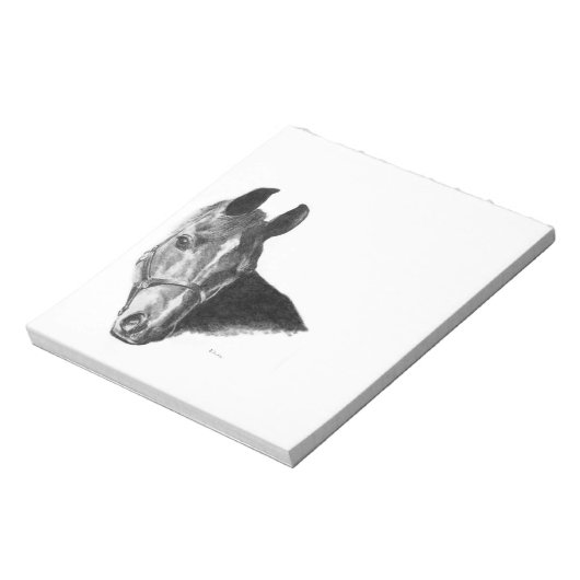 Bloc-note Cheval de Graphite (Tourné)