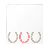 Bloc-note Cheval équestre à thème Chaussures Motif (Devant)