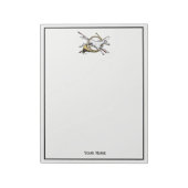 Bloc-note Cheval Equestre Préppy Jumping à travers la couleu (Tourné)