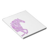 Bloc-note Cheval Paisley mignon et violet (Incliné)