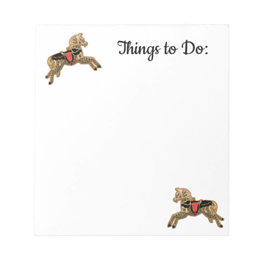 Bloc-note Cheval tacheté Sadie (Devant)