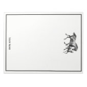 Bloc-note Cheval vintage Mère Bébé Foie (Devant)