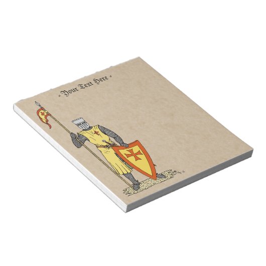 Bloc-note Chevalier médiéval Début du XIIIe siècle (Incliné)