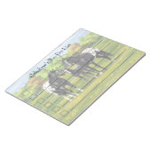 Bloc-note Chevaux Appaloosa Noir Dans Les Pâturages D'Été (Incliné)