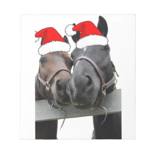 Bloc-note Chevaux de Noël