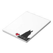 Bloc-note Chevaux du Coeur I (arrière - plan blanc) (Tourné)