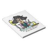 Bloc-note Cheveux foncés d'effet secondaire de médicament (Incliné)