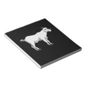 Bloc-note Chèvre portant un masque médical (Incliné)