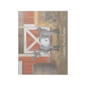 Bloc-note Chèvre tachetée gris mou (Tourné)