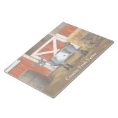 Bloc-note Chèvre tachetée gris mou (Incliné)