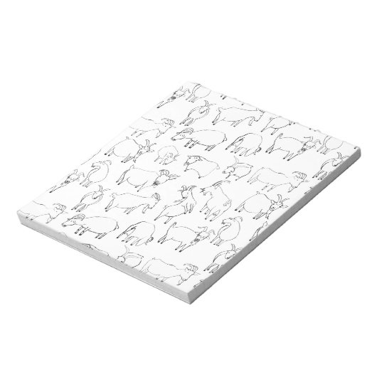 Bloc-note Chèvres jouant - Transparent (Tourné)