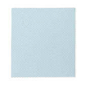 Bloc-note Chevron bleu avec Monogramme (Devant)
