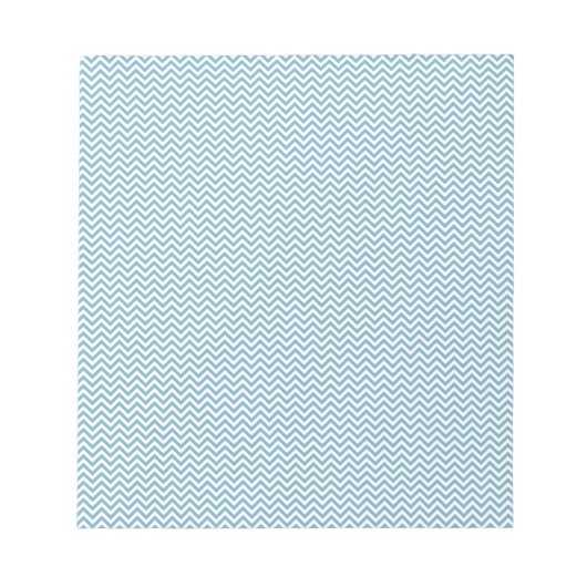 Bloc-note Chevron bleu avec Monogramme (Devant)