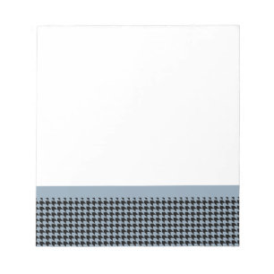Bloc-note Chevron Checks Ardoise et Noir