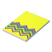 Bloc-note chevron jaune et couleur (Tourné)