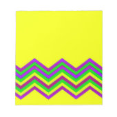 Bloc-note chevron jaune et couleur (Devant)
