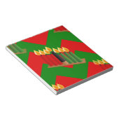 Bloc-note chevron kwanzaa (Incliné)
