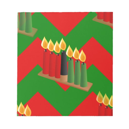 Bloc-note chevron kwanzaa (Devant)